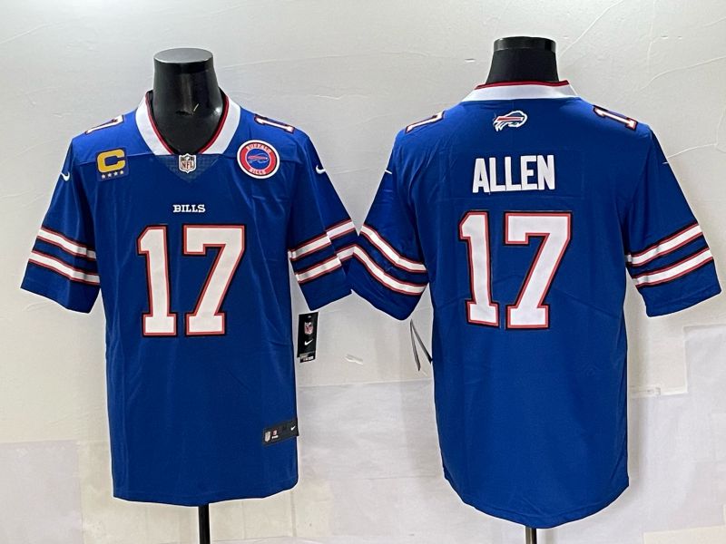 Men 2025 Buffalo Bills #17 Allen Blue Nike Limited NFL Jersey 002